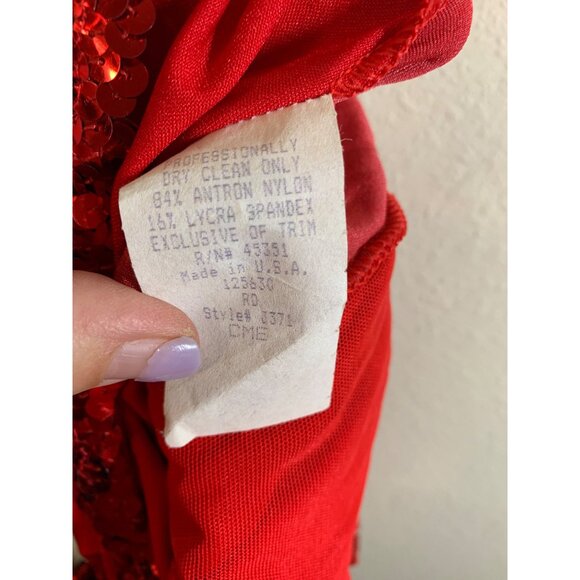 Curtain Call Costumes Dance Gymnastics Leotard Costume Girls XS Red AC10 - Picture 5 of 5